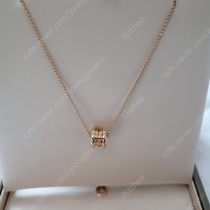 새상품 불가리 비제로원 미니 네크리스( 로즈골드)