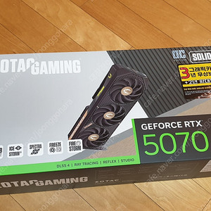 [미개봉] ZOTAC GAMING 지포스 RTX 5070 SOLID OC D7 12GB