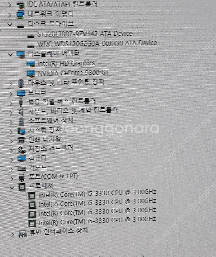 데스크탑 i5 3330 3.0GHZ 원도우11 오토캐드...--8