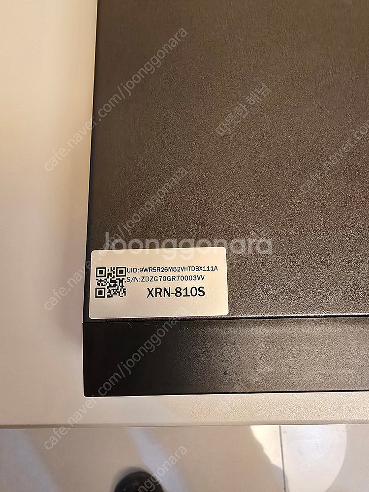 한화테크인 NVR 8채널 모델 : XRN-810S--1