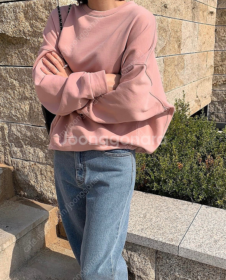 드혀니 브리즈맨투맨 포지핑크--2