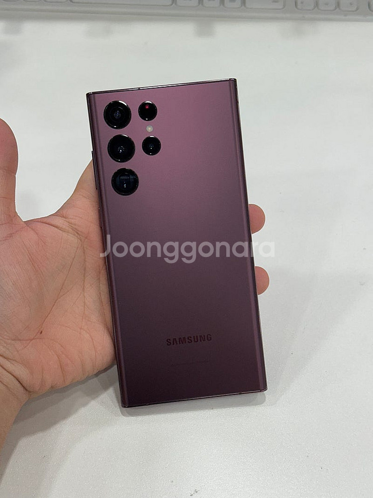 갤럭시S22울트라 버건디 256GB (S908) 외관 ...--6