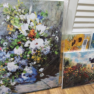 정원미술관 고흐 모네 르느와르 인테리어 그림 4점 택포 2만원