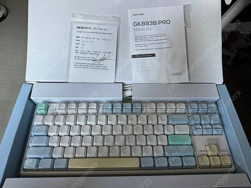 한성 Gk893b PRO 동그리 8k 머랭 키보드 45g 이미지