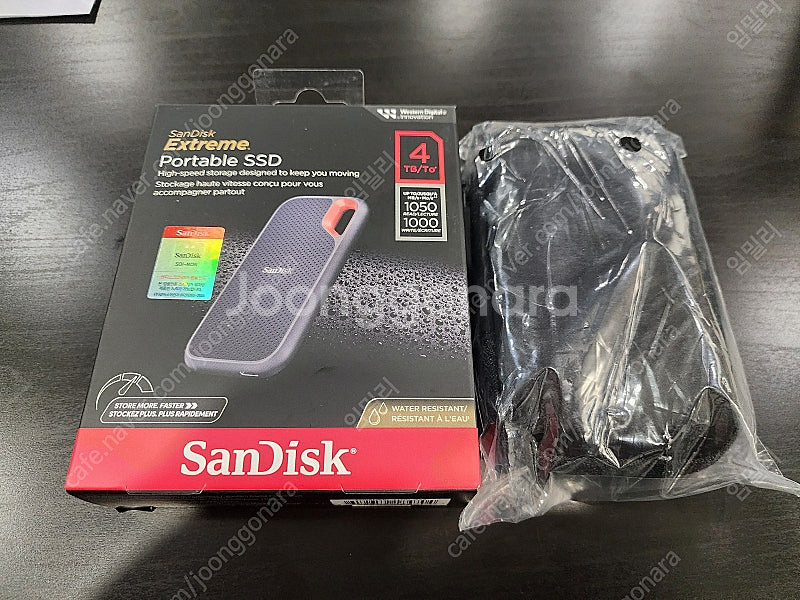 샌디스크 외장하드 익스트림 포터블 SSD 4TB--0