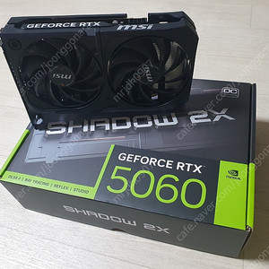 MSI 지포스 RTX 5060 쉐도우 2X OC D7 8GB 팝니다~~~~~~~~~~~~~