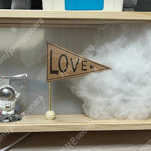 (새상품)우주인 양면 액자 우드등