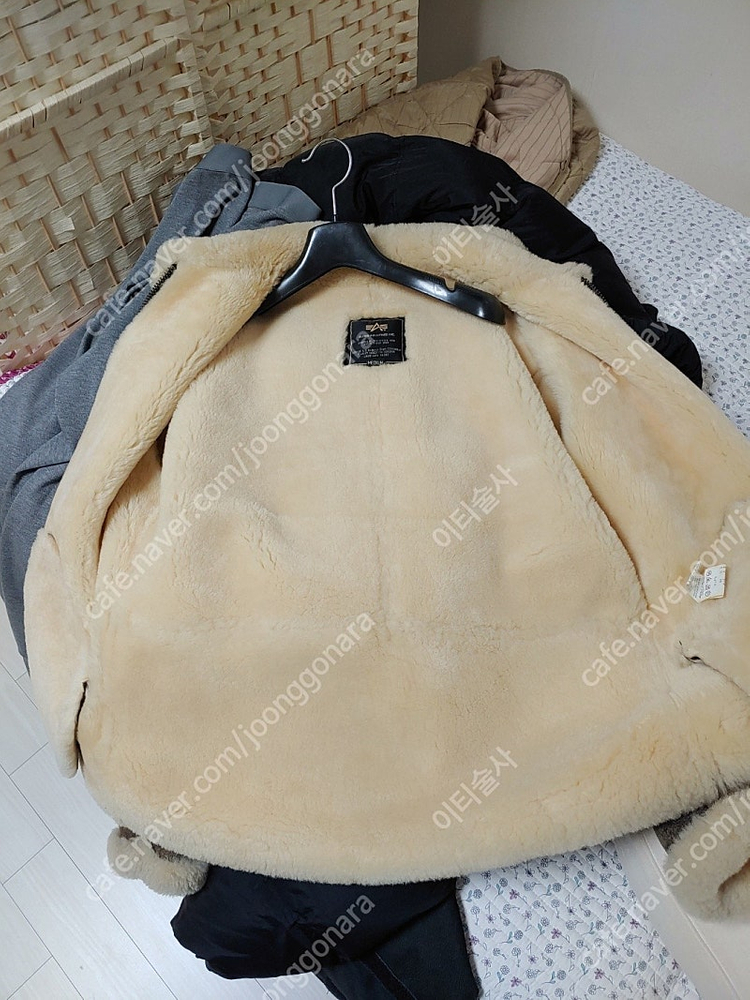 알파인더스트리 B-6(b6) 리얼항공무스탕 텝M(실사이즈 95~슬림97) 이미지