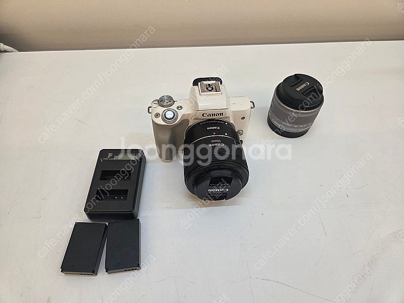 캐논 EOS M50 화이트 15-45 번들킷 + EF ...--0