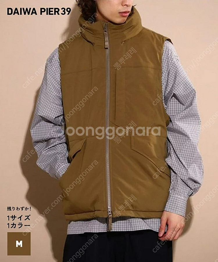 다이와피어39 22FW 테크 패딩 밀 베스트 코요테 L...--9
