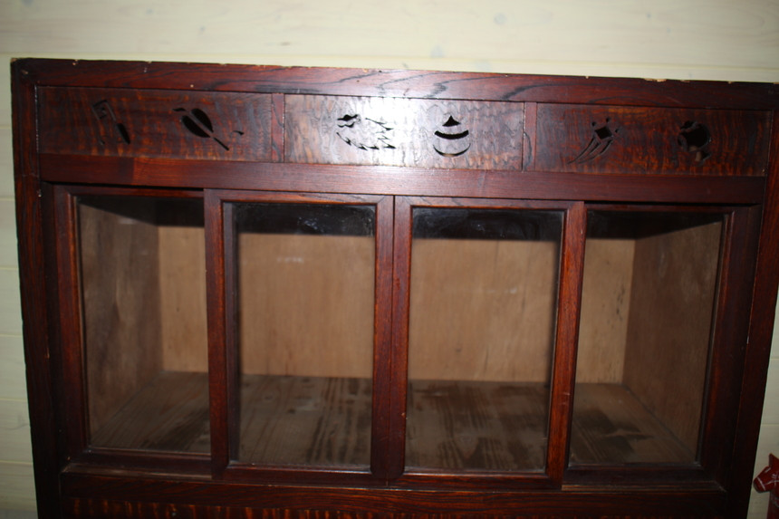 오래된 왜정시대 찬장 (작은 싸이즈) 수작업 송판 인테리어 고가구 엔틱소품 근대사 골동품 한옥 장식 이미지