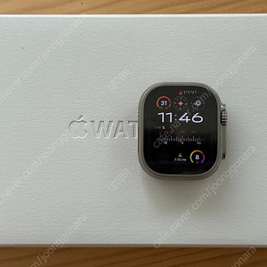 애플워치 울트라 49mm 티타늄 셀룰러 S급 풀박스 + 사제 링블스트랩 46만