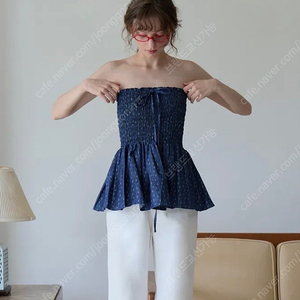 위드아웃썸머 맥 스모크 탑 데님색상