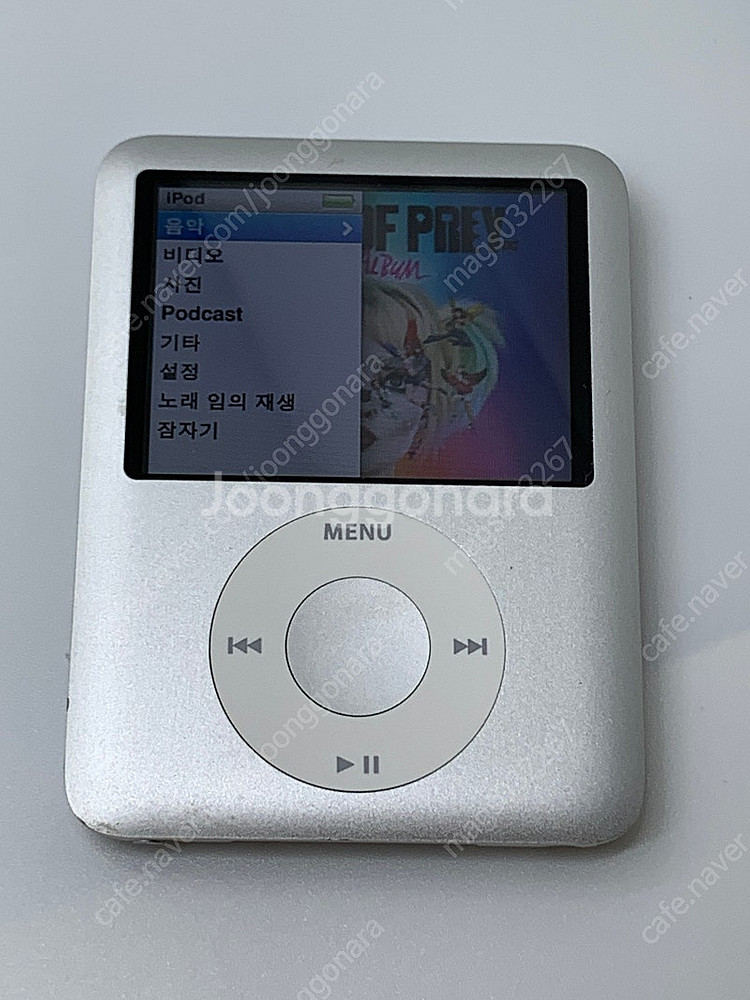 아이팟 나노 3세대 4g 실버 새배터리--6