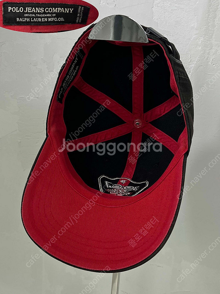 폴로 랄프로렌 우드브라운 p wing 뱃지 트러커 볼캡...--5
