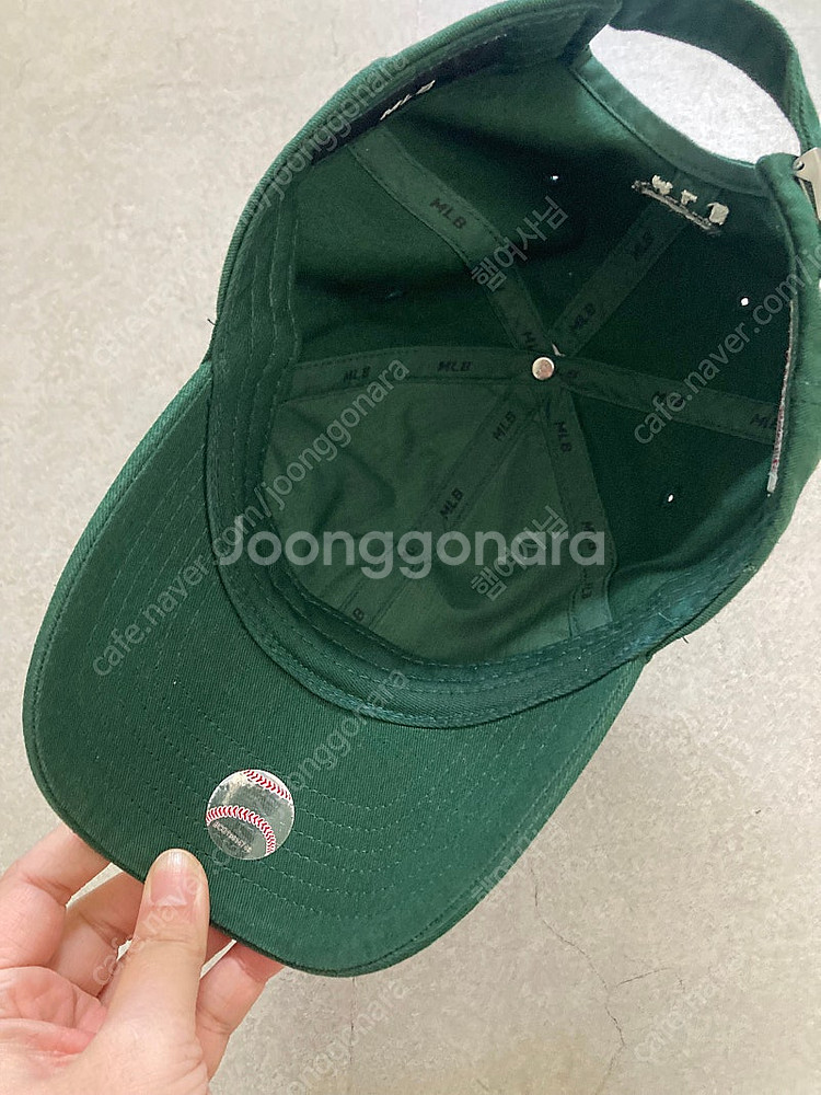 mlb모자 초록 팝니다--3