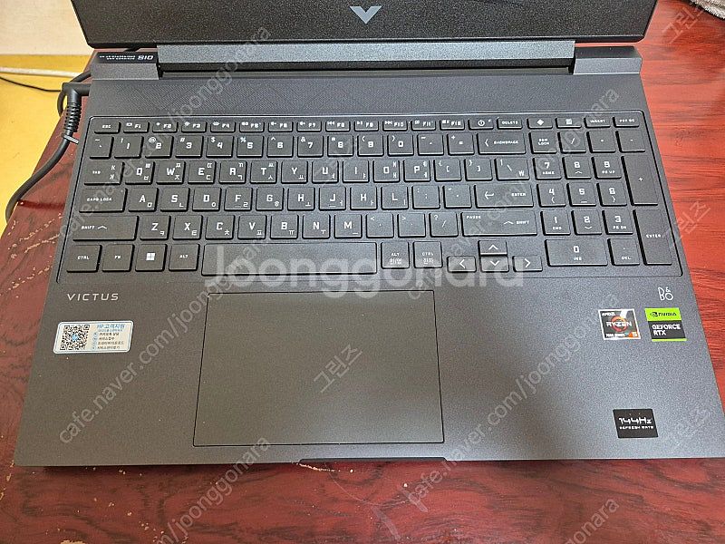 HP 빅터스 15-FB1035AX 노트북 중고 팝니다--1