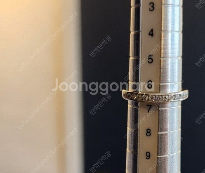 티파니앤코 채널 반지 하프 다이아 이터니티 플래티넘 6...--3