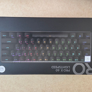 미개봉 로지텍 G PRO x60 라이트스피드 게이밍 블르투스 키보드 착불