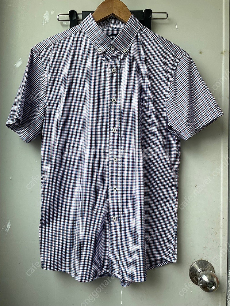 헤지스 반팔 남방 셔츠 (체크)--0