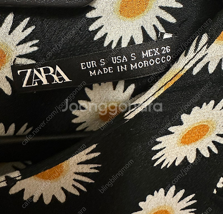 자라 원피스 zara 롱원피스 새상품 블랙원피스 플라워...--6