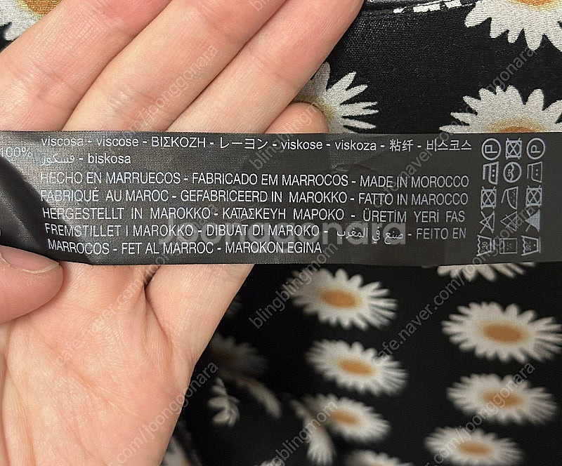 자라 원피스 zara 롱원피스 새상품 블랙원피스 플라워...--7