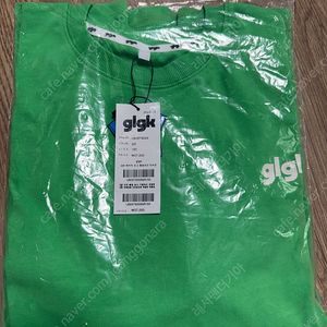 Glgk 베이직 로고 롱슬리브 티셔츠 그린 150 새제품 판매합니다