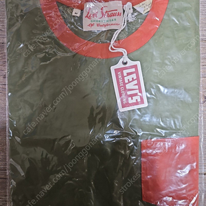 리바이스 LVC 1950's 스포츠웨어 티셔츠 그린 러스트 M 사이즈 팝니다.