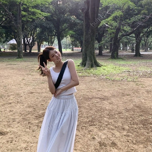 온드민 Ronnie Stripe long skirt 숏버전