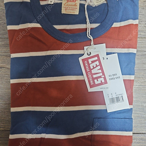 리바이스 LVC 1960's 케주얼 스트라이프 티셔츠 다크 데님 멀티 M 사이즈 팝니다.