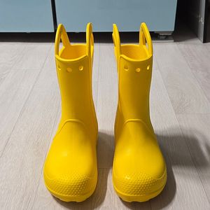 크록스키즈 핸들 잇 레인부츠 옐로우
