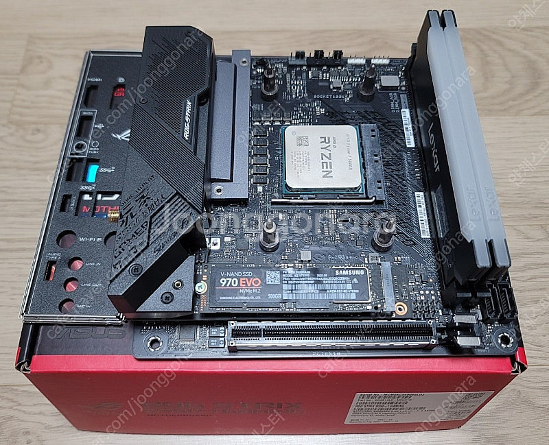 AMD 5800X, ROG B550-I, 32G, 50--0