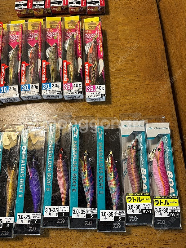 다이와에메랄다스보트1,2 팁런에기10개 + 듀엘팁런에기6개+세피아팁런에기 5개 팝니다.--2