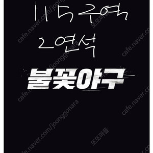 불꽃야구 사직 1루 115구역 2연석 불꽃석