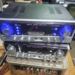 미라클 M600 앰프,M610S 150W 스피커 2세트 블루투스기능 있음