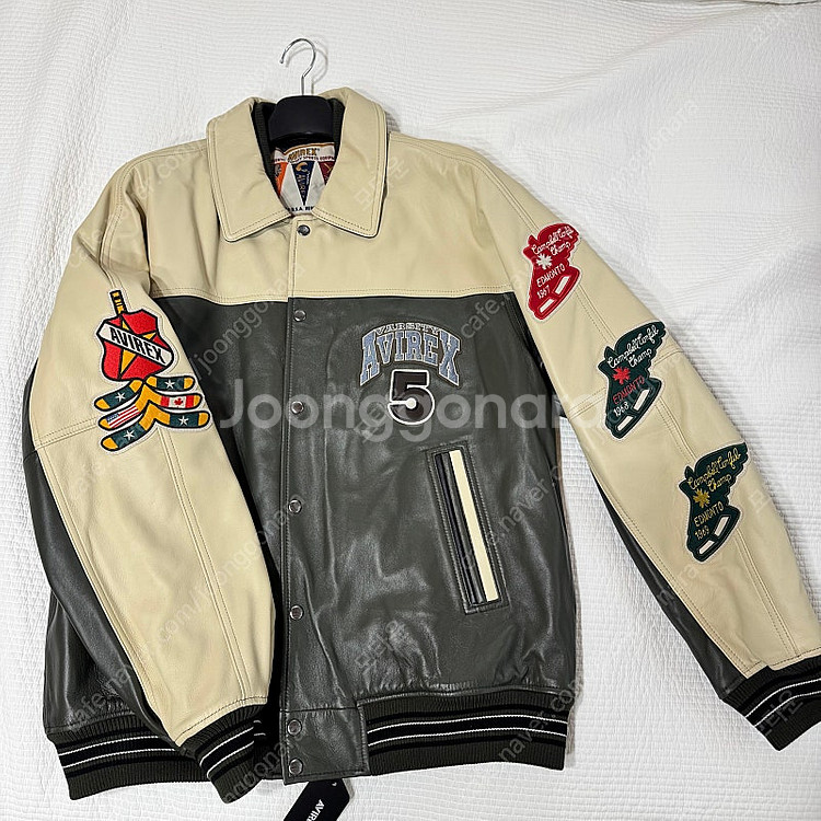 아비렉스 램스킨 바시티 자켓 팝니다--0