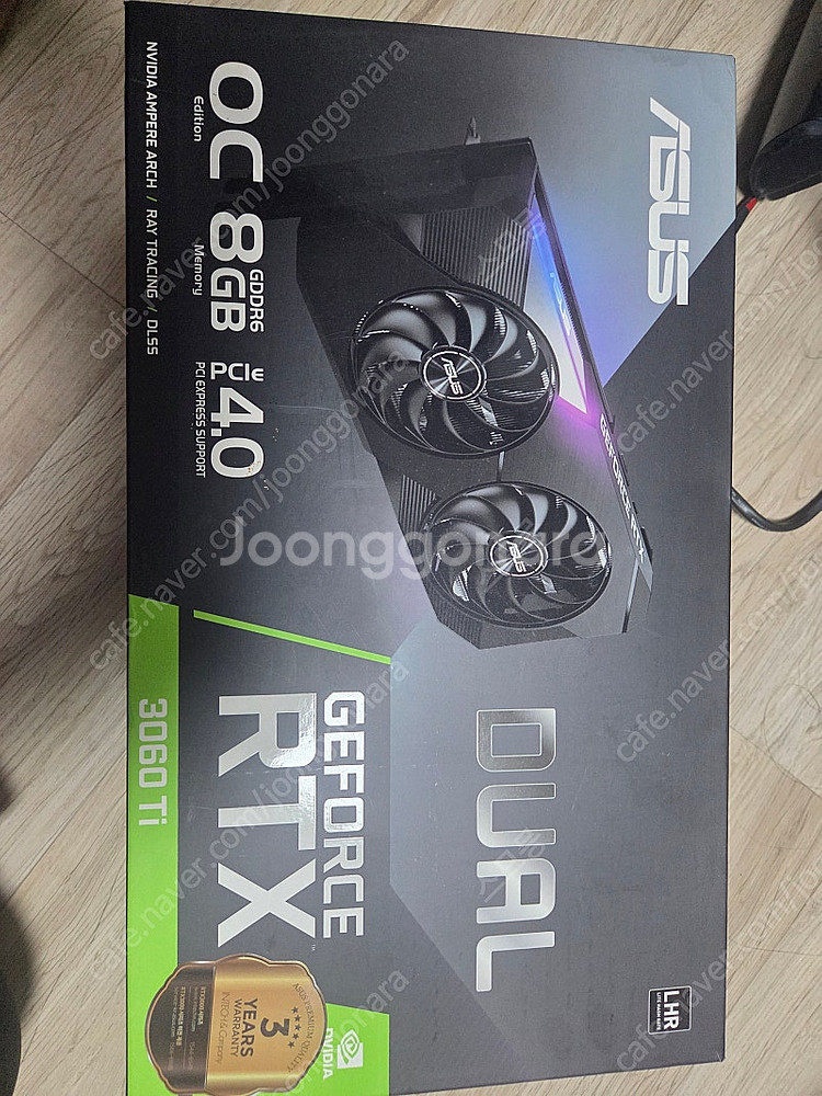 부산 ASUS 3060TI DUAL OC 8GB 팝니다--0