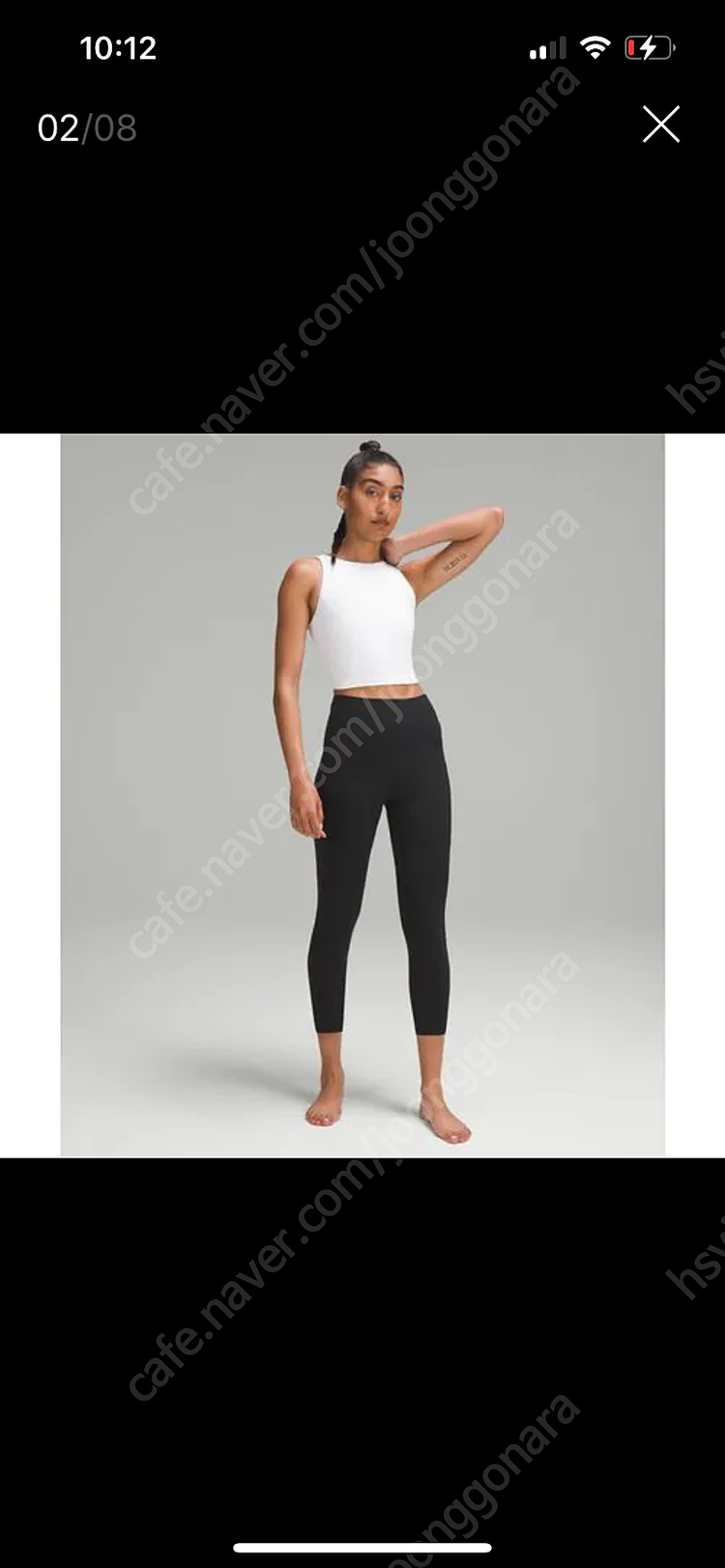 룰루레몬 얼라인 HR 크롭 23 *포켓(GGRE) 새상품 택포 이미지