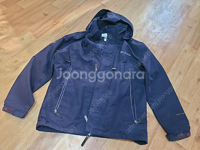 빈티지 컬럼비아 바람막이 네이비 XL 중고 구제--0