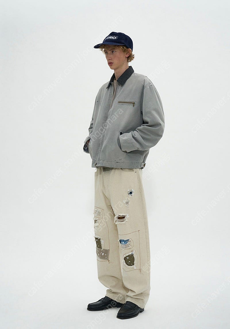 파르티멘토 핸드메이드 B FELLA 패치워크 팬츠 베이지 M--4