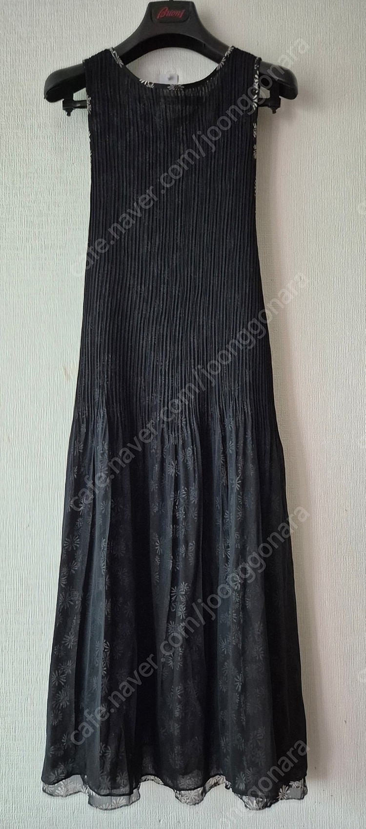 양면 유니크한 일본제 플리츠 롱원피스 이미지