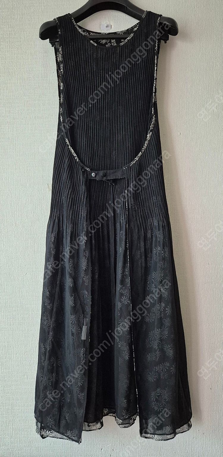 양면 유니크한 일본제 플리츠 롱원피스 이미지