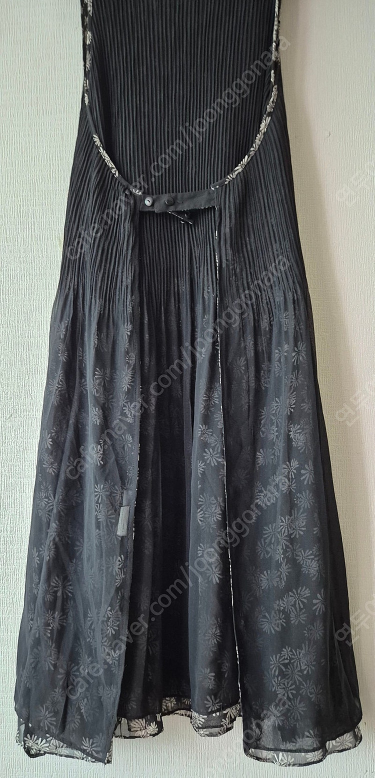 양면 유니크한 일본제 플리츠 롱원피스 이미지