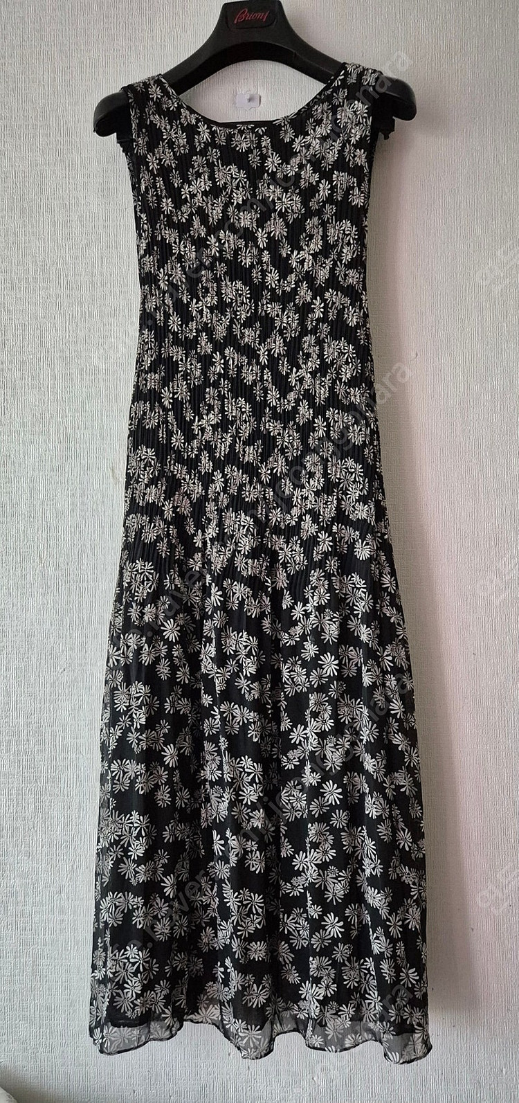 양면 유니크한 일본제 플리츠 롱원피스 이미지