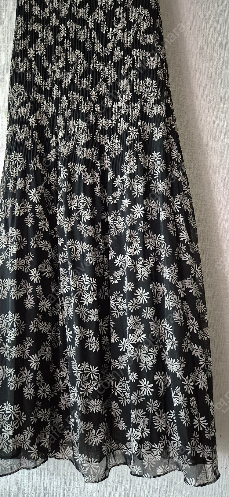 양면 유니크한 일본제 플리츠 롱원피스 이미지