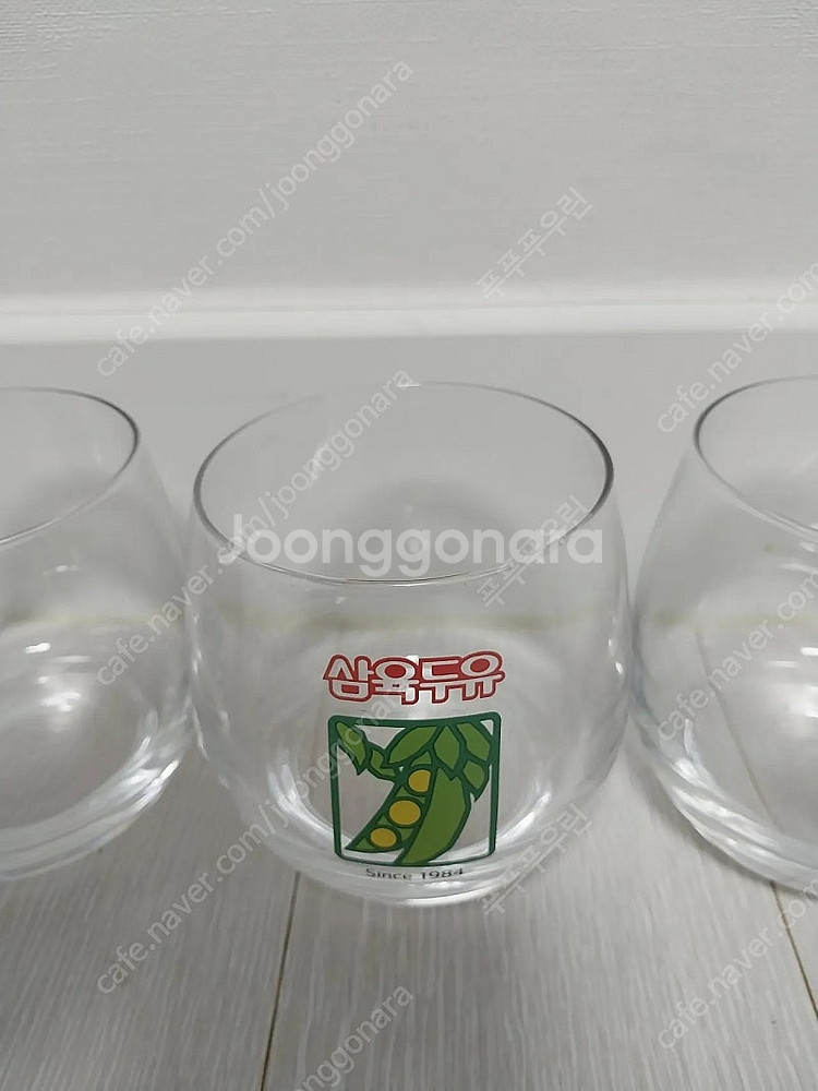 삼육두유컵 빈티지컵 레트로컵 유리컵 6개 새상품--1