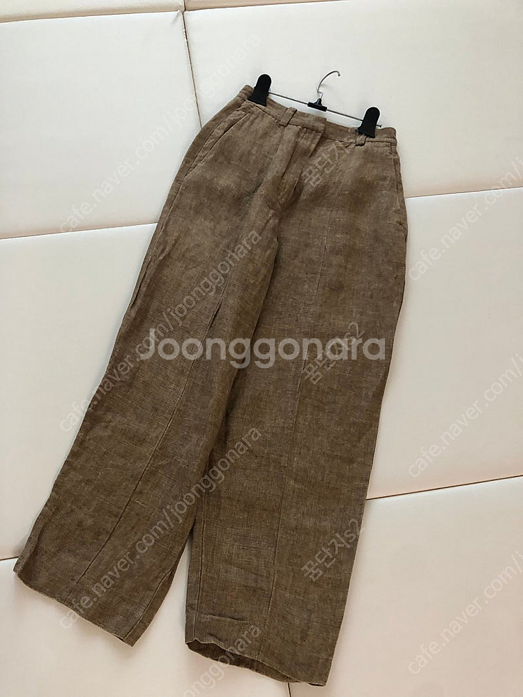 마시모두띠 린넨100 팬츠 바지 슬랙스 올드머니룩 출근...--0