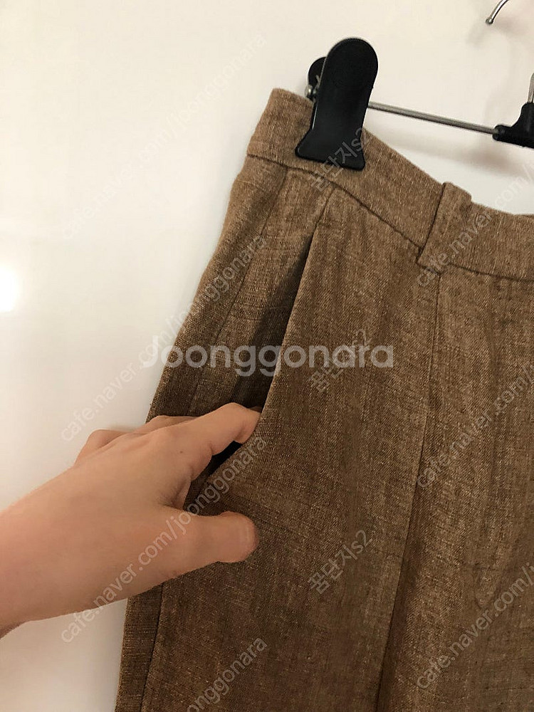 마시모두띠 린넨100 팬츠 바지 슬랙스 올드머니룩 출근...--4