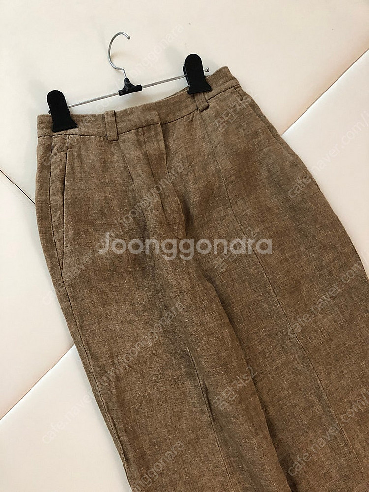 마시모두띠 린넨100 팬츠 바지 슬랙스 올드머니룩 출근...--6