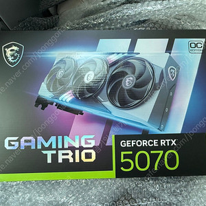 MSI 지포스 RTX 5070 그래픽카드 게이밍 트리오 OC D7 12GB 트라이프로져4 미개봉